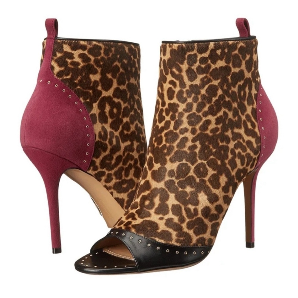 Salvatore Ferragamo Liskia Peep-Toe Boots